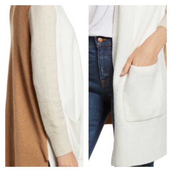 Madewell New Color Block Soft And Light Cardigan - Picture 5 of 8